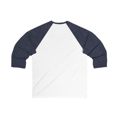 Blue Carbon Bourbon Circle Logo'd Baseball 3/4 Tee