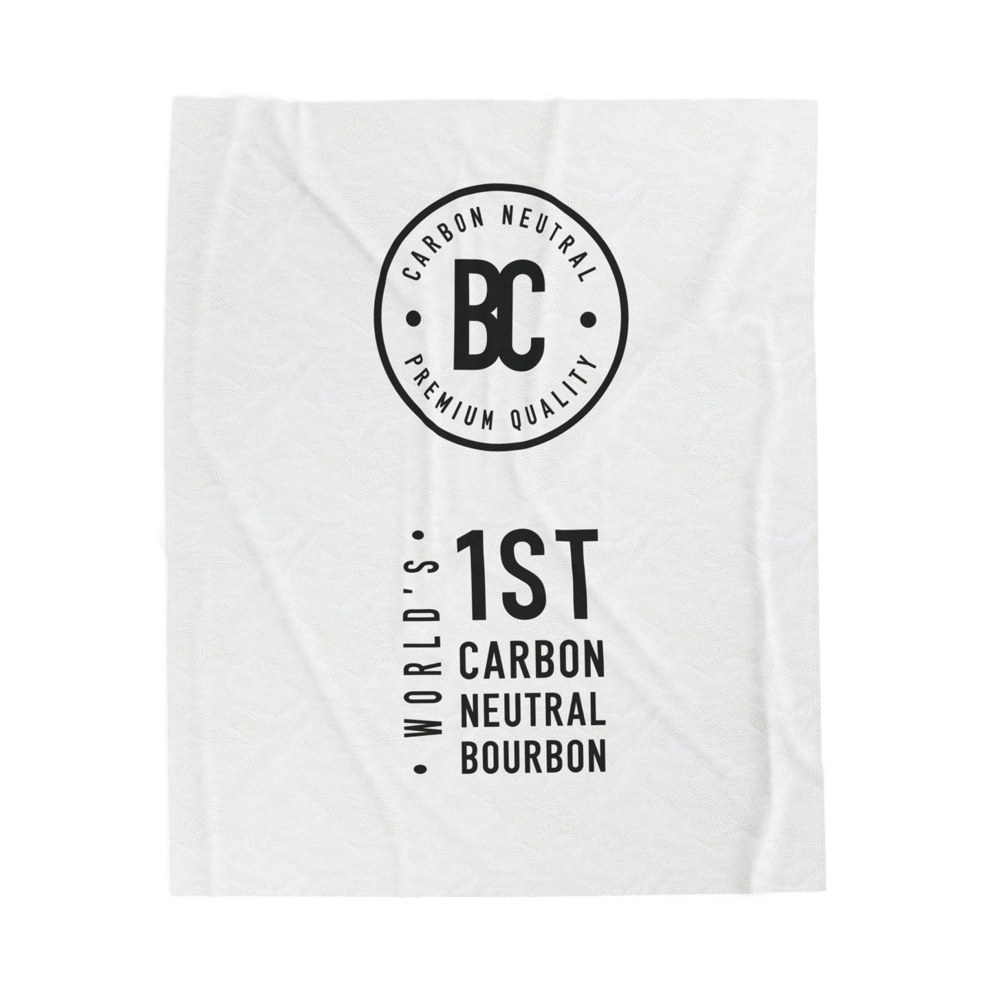 Blue Carbon Bourbon | World's 1st Carbon Neutral Bourbon Velveteen Plush Blanket