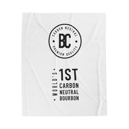 Blue Carbon Bourbon | World's 1st Carbon Neutral Bourbon Velveteen Plush Blanket