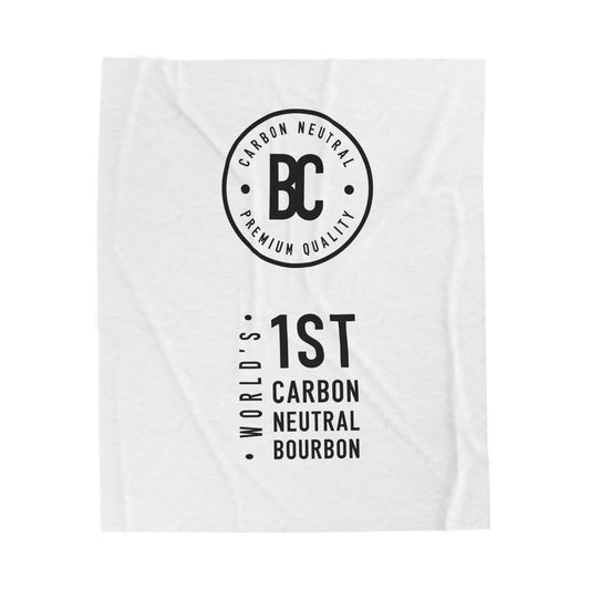Blue Carbon Bourbon | World's 1st Carbon Neutral Bourbon Velveteen Plush Blanket