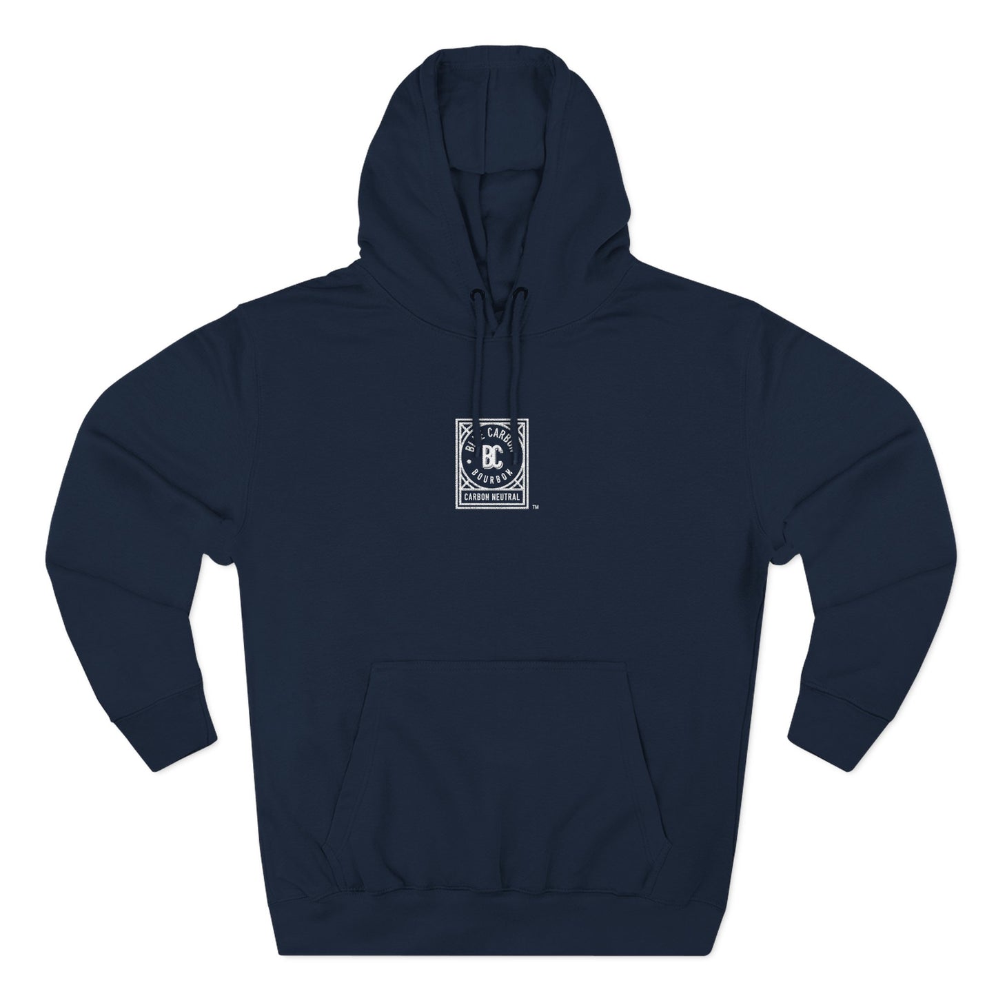 Blue Carbon Bourbon Logo'd Hoodie