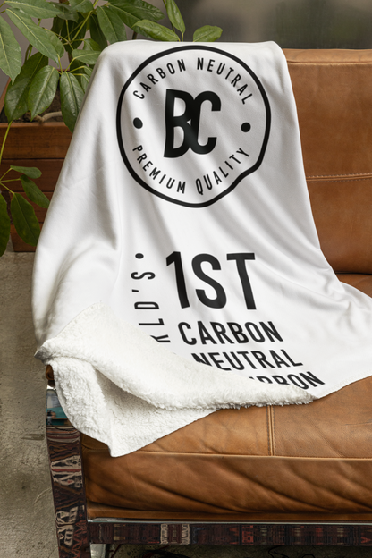 Blue Carbon Bourbon | World's 1st Carbon Neutral Bourbon Velveteen Plush Blanket