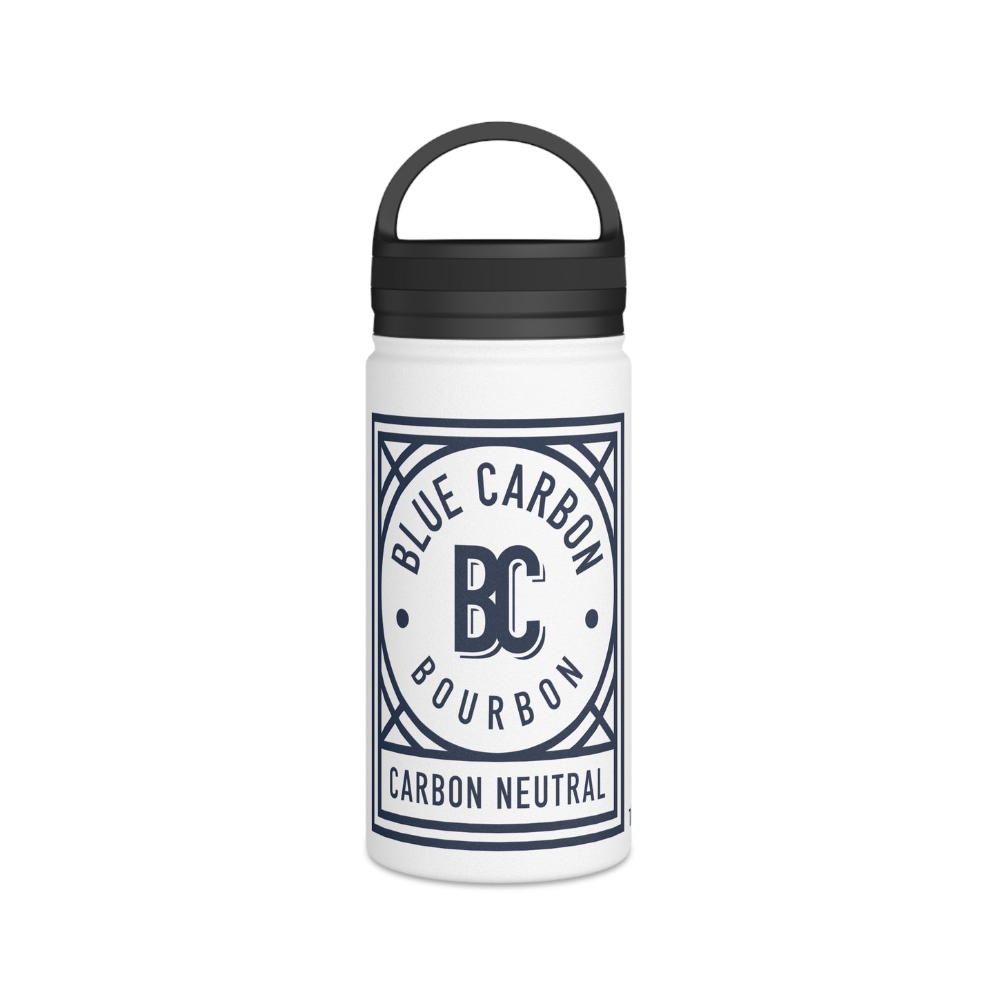 Blue Carbon Bourbon Stainless Steel Water Bottle